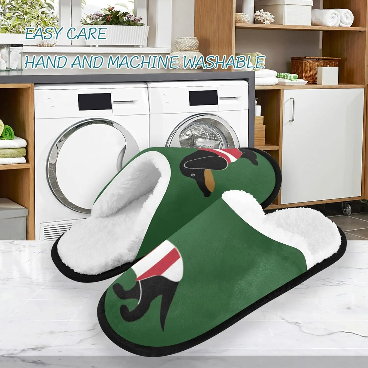 Slippers Soft Non-Slip Indoor House Slippers Home Shoes For Bedroom Hotel Travel Spa