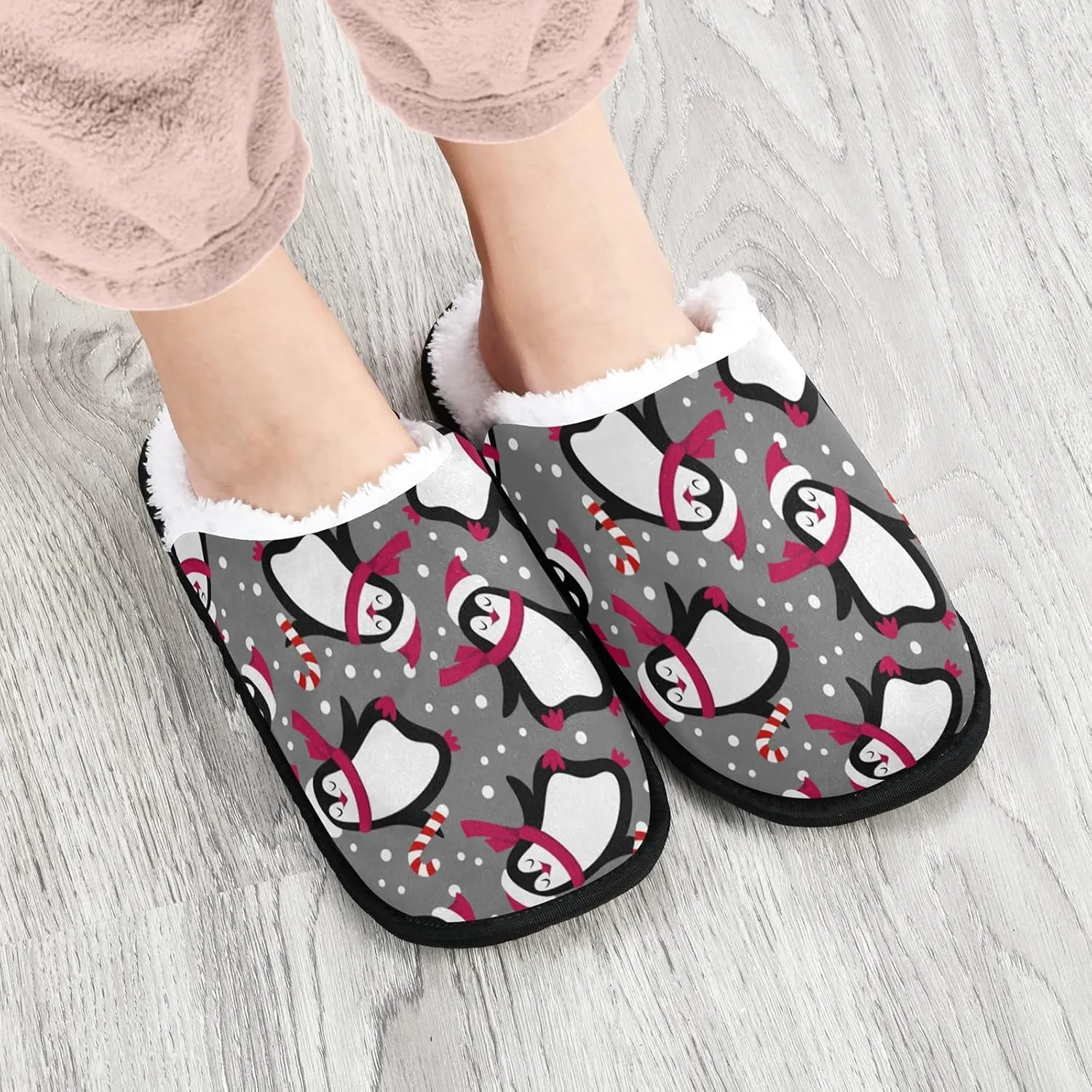Slippers Soft Non-Slip Indoor House Slippers Home Shoes For Bedroom Hotel Travel Spa
