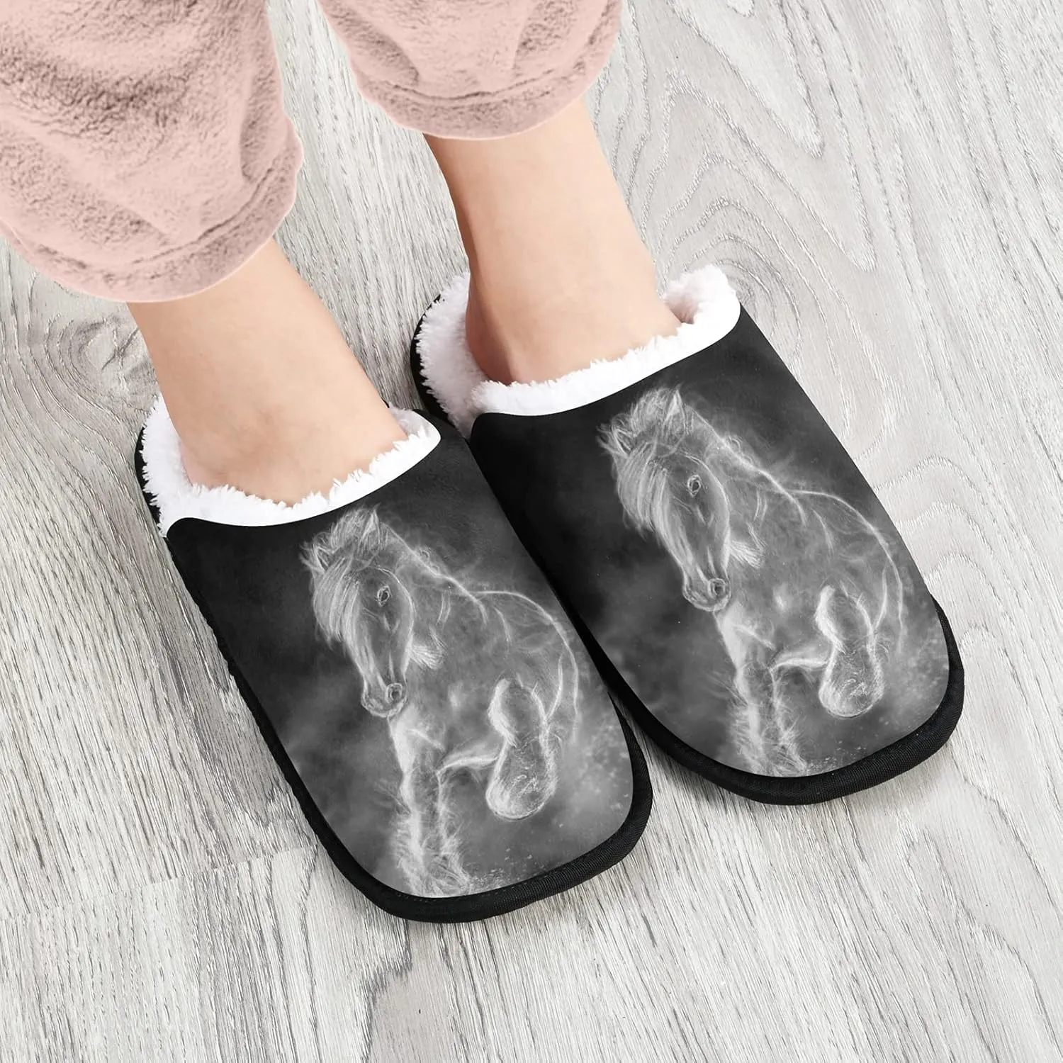 Slippers Soft Non-Slip Indoor House Slippers Home Shoes For Bedroom Hotel Travel Spa
