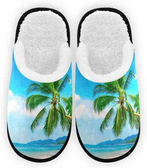 Slippers Soft Non-Slip Indoor House Slippers Home Shoes For Bedroom Hotel Travel Spa