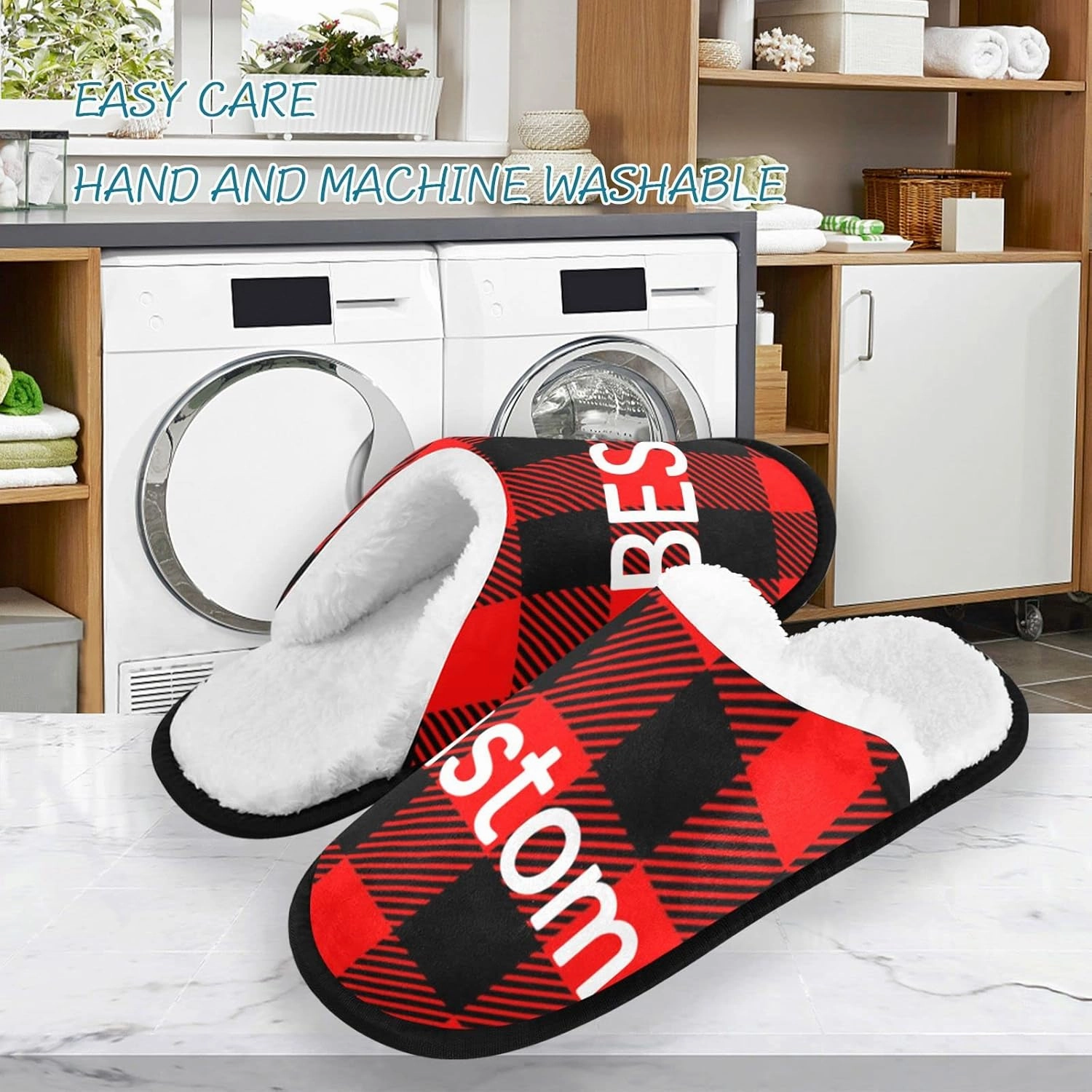 Slippers Soft Non-Slip Indoor House Slippers Home Shoes For Bedroom Hotel Travel Spa