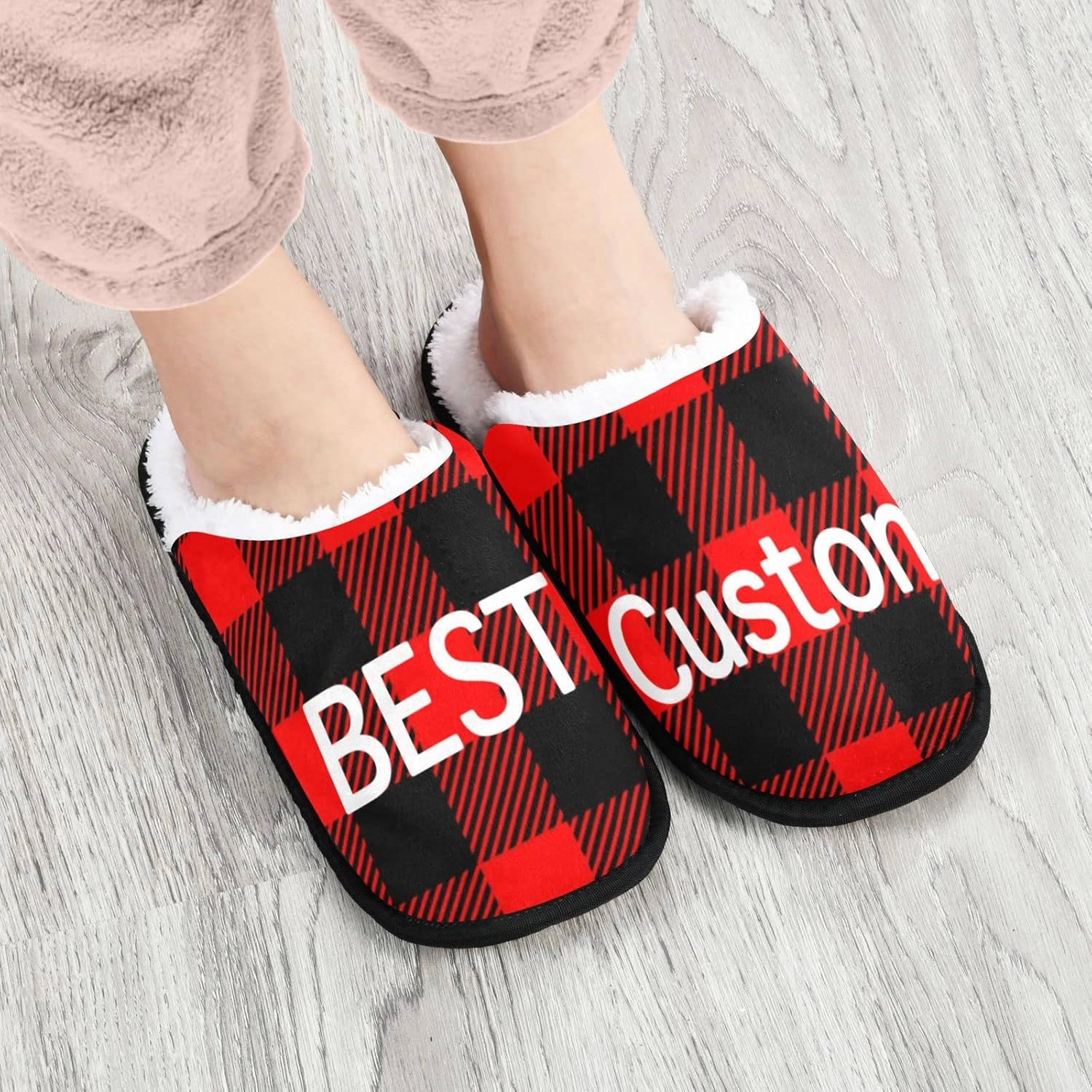 Slippers Soft Non-Slip Indoor House Slippers Home Shoes For Bedroom Hotel Travel Spa