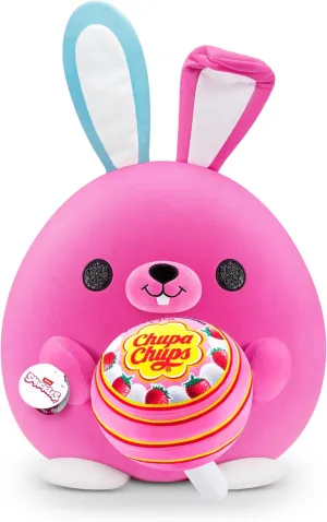 Snackles (Chupa Chups) Bunny Super Sized 14 inch Plush by ZURU, Ultra Soft Plush, Collectible Plush with Real Licensed Brands, Stuffed Animal
