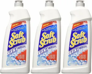 Soft Scrub Oxi Cleanser, 24 Ounce, (Pack of 3)