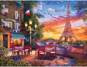Springbok 500 Piece Jigsaw Puzzle Paris Romance - Made in USA