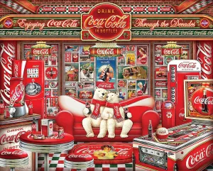 Springbok's 1000 Piece Jigsaw Puzzle Coca Cola Decades - Made in USA