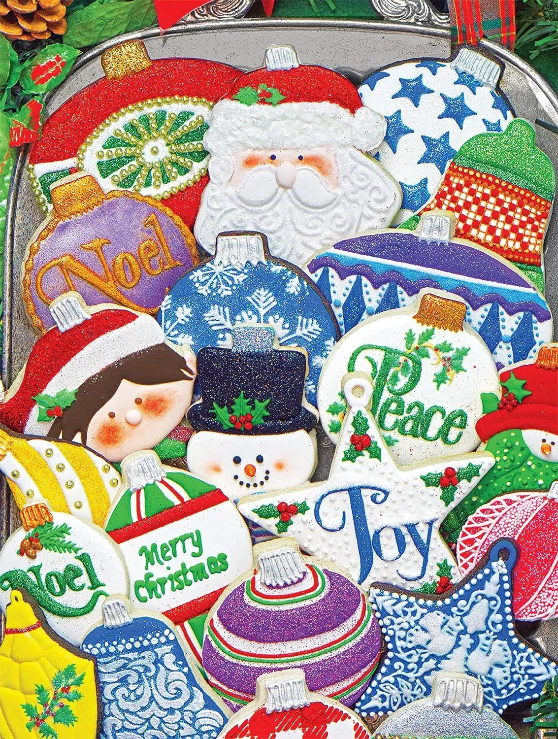 Springbok's 500 Piece Jigsaw Puzzle Christmas Ornament Cookies - Made in USA
