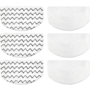 Steam Mop Replacement Pads for Bissell Powerfresh Steam Mop Pads Compatible with 1940 1440 1544 Series 19402 19404 19408 19409 1940a 1940f 1940q 1940t 1940w Washable Reusable Steam Mop Pad (6-PACK)