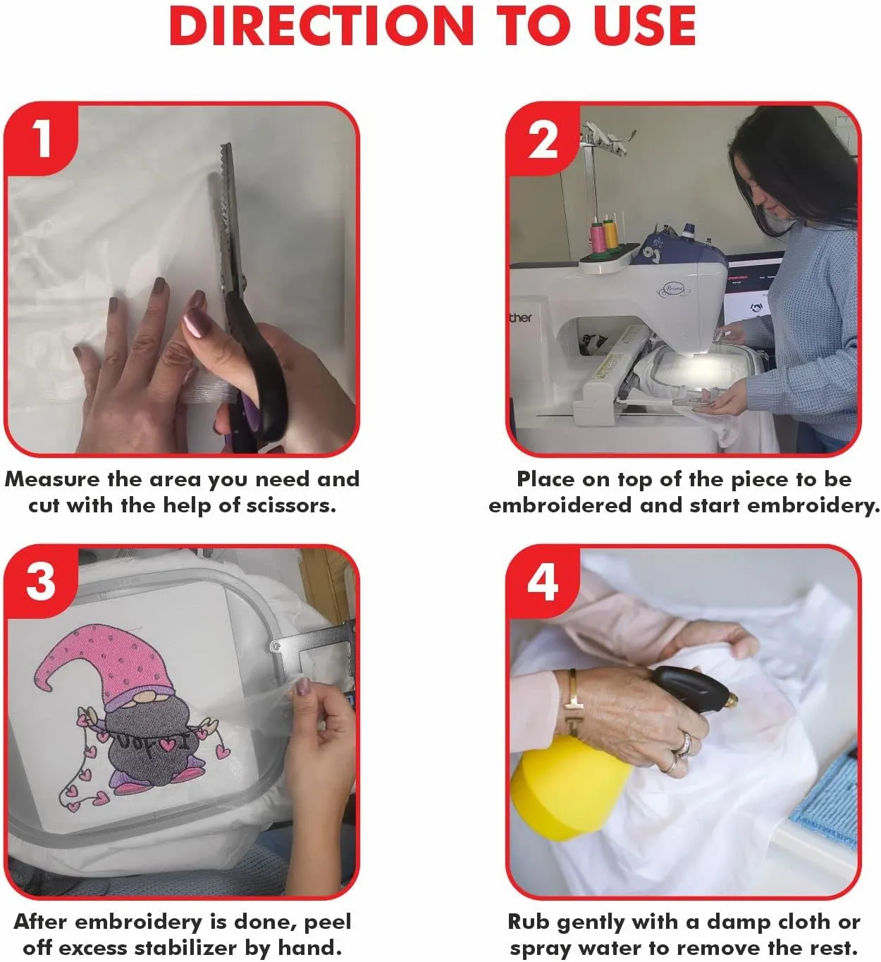 Superpunch Wash-Away Water Soluble Stabilizer for Embroidery - 19 inch x 10 Yard Roll, Fabric Stabilizer, Embroidery Backing & Cut Away Stabilizers - SuperStable Machine & Hand Sewing - Made in USA