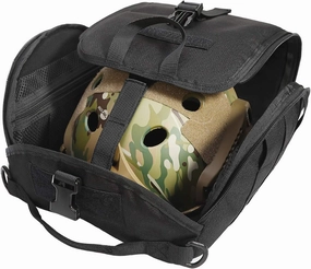 Tactical Helmet Bag, Padded Storage for Airsoft, Motorcycle Helmets; Molle Bag with Scratch-Resistant Design, Fleece Lining