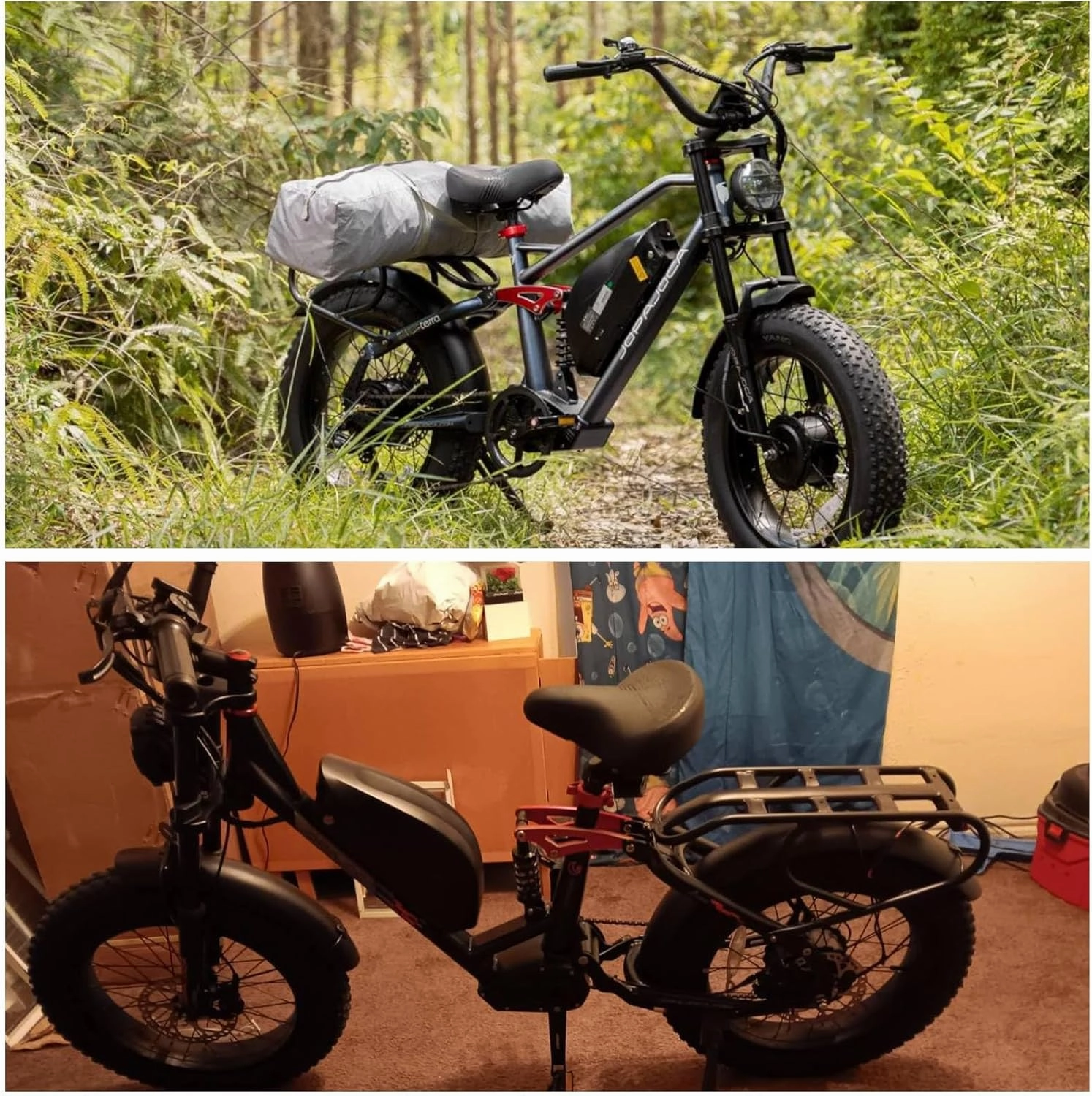 Terra/Luna [2025] Dual Motor Electric Bike for Adult, 3000W/1500W 33MPH Ebike, 80 Miles Range Long Range Ebike, 20"*4.0 All-Terrain Fat Tires Full Suspension E-Bike for Coummute Women/Men