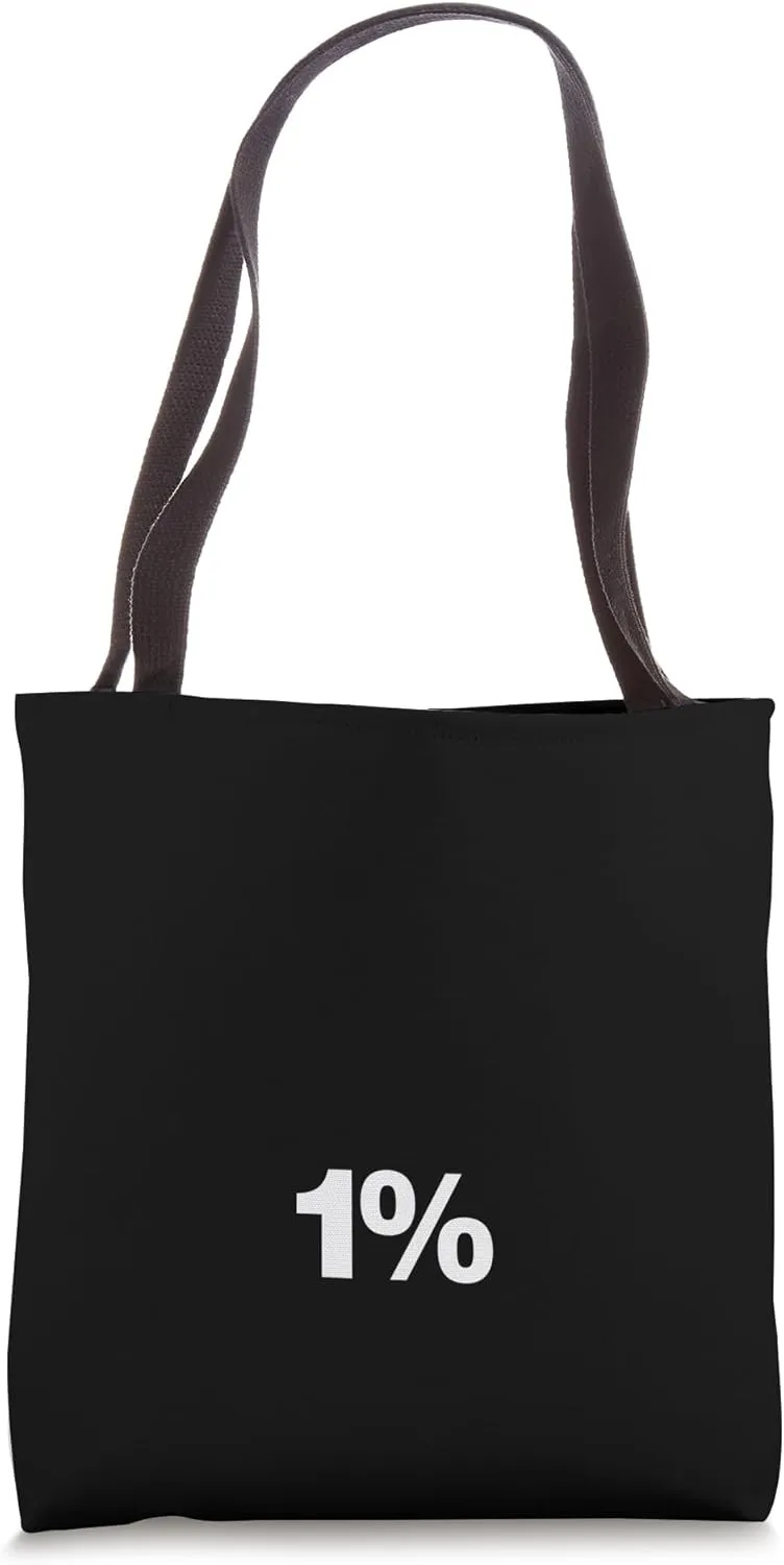 The number 1% | A simple design that says 1% Tote Bag