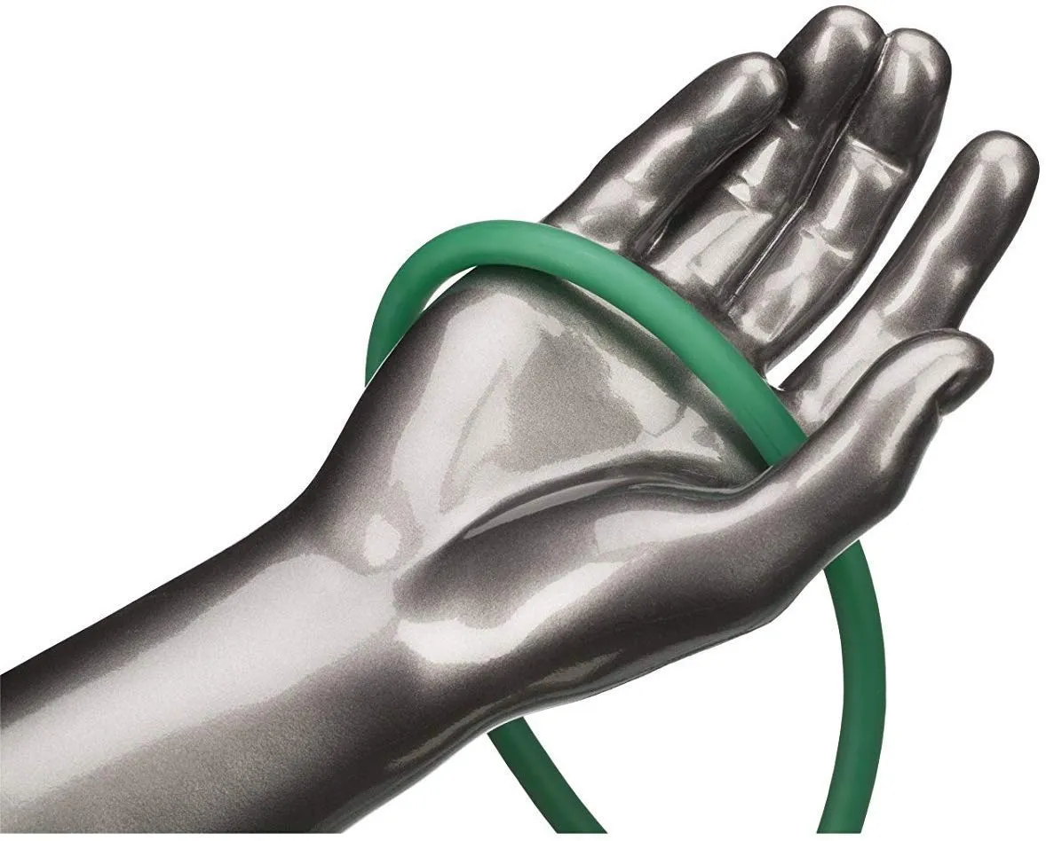 THERABAND Resistance Tubes, Professional Latex Elastic Tubing, Upper & Lower Body, Core Exercise, Physical Therapy, Lower Pilates, At-Home Workout, & Rehab, 25 Foot, Green, Heavy, Intermediate Level 1
