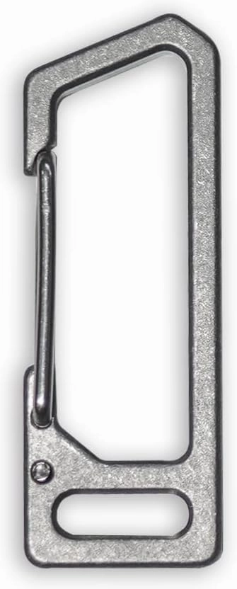 TIRANT Latch (Stonewashed) Minimal 6Al-4V Titanium Carabiner & Bottle Opener - Keychain, Key Rings, or Key Organizer