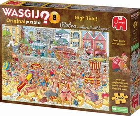 Wasgij Retro Original 8 High Tide | Jigsaw Puzzle for Adults 1000 Pieces| The Brain Teasing Jigsaw Puzzle | 68 x 49cm Display | Jumbo