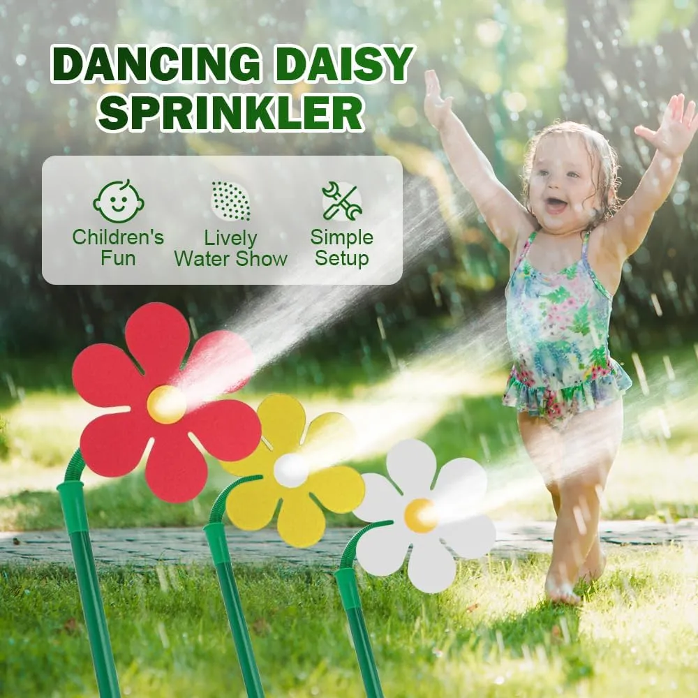 Water Sprinkler for Lawn, 2025 New Creative Rotating Garden Water Sprinklers, Cute Dancing Lawn Sprinkler, Multipurpose Garden Watering Tool (Red)