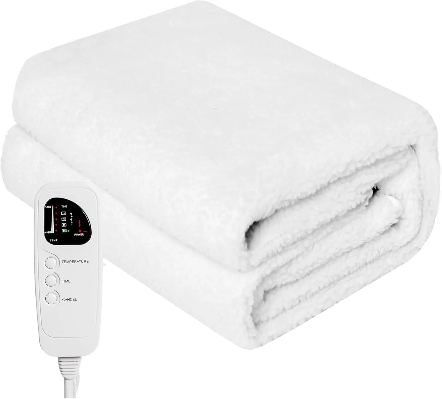 WELLHUT Massage Table Warmer Heating Pad, UL Certified Spa Massage Bed Warmers, Deluxe Fleece Table Cover w/ 5 Heat Levels, 8 Timer Settings, 12 Ft Cord, Machine Washable