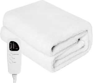 WELLHUT Massage Table Warmer Heating Pad, UL Certified Spa Massage Bed Warmers, Deluxe Fleece Table Cover w/ 5 Heat Levels, 8 Timer Settings, 12 Ft Cord, Machine Washable