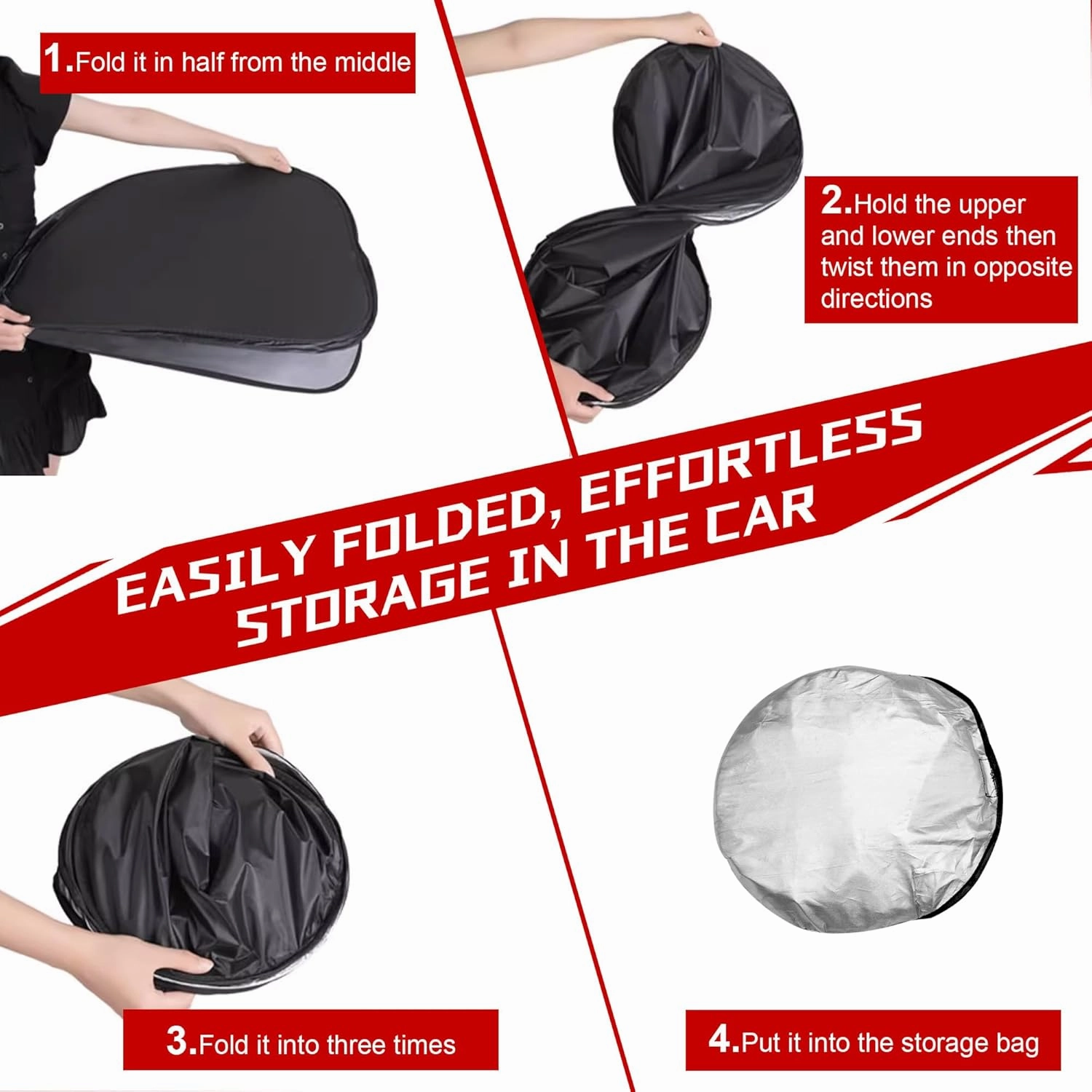 Windshield Sun Shade for 2018-2024 Nissan Kicks Foldable Sun Sunshade for Car Front Window Blocks UV Rays and Heat Automotive Interior Protector Custom Fit Accessories