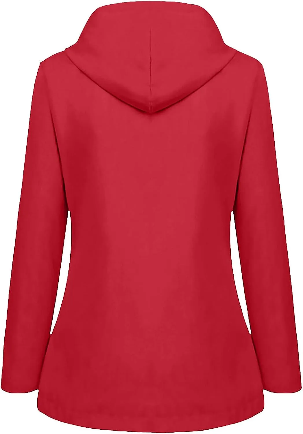 Winter Rain Coats for Women Waterproof Plus Size Hooded Rain Jackets Thicken Fleece Warm Raincoats with Pockets