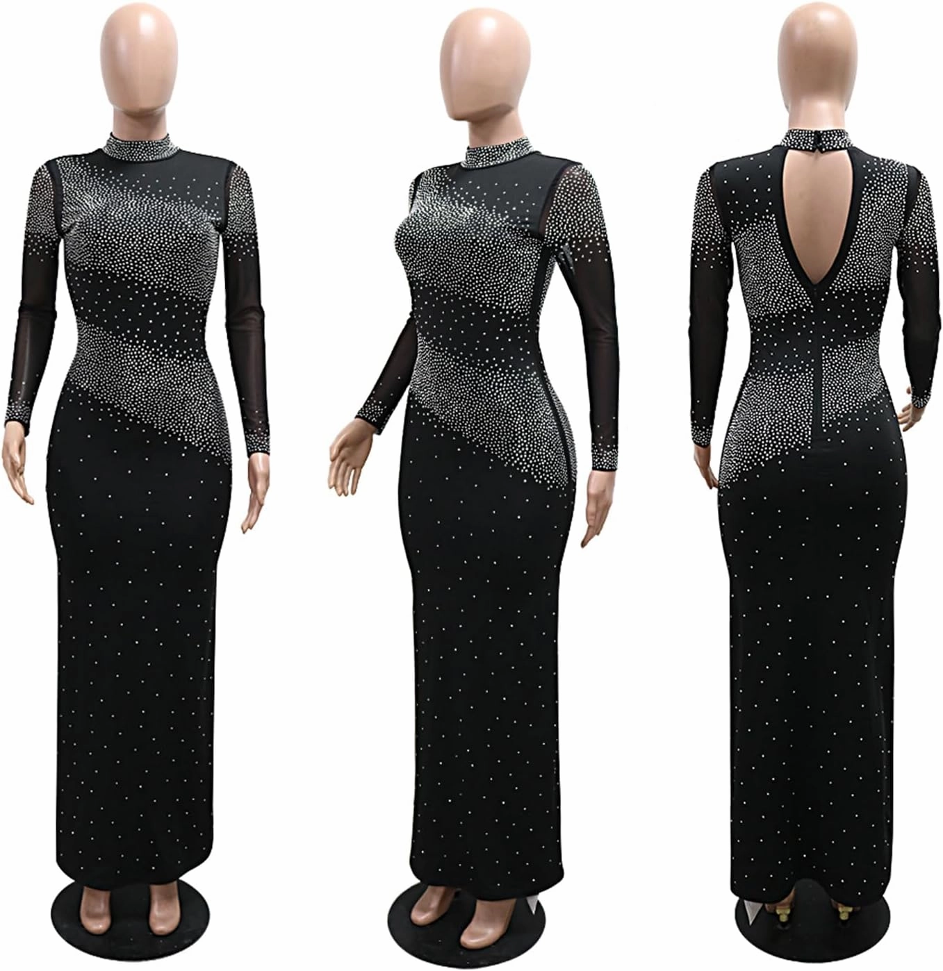 Women Sexy Hot Drilling Process Sexy Dress Party Club Night Dress