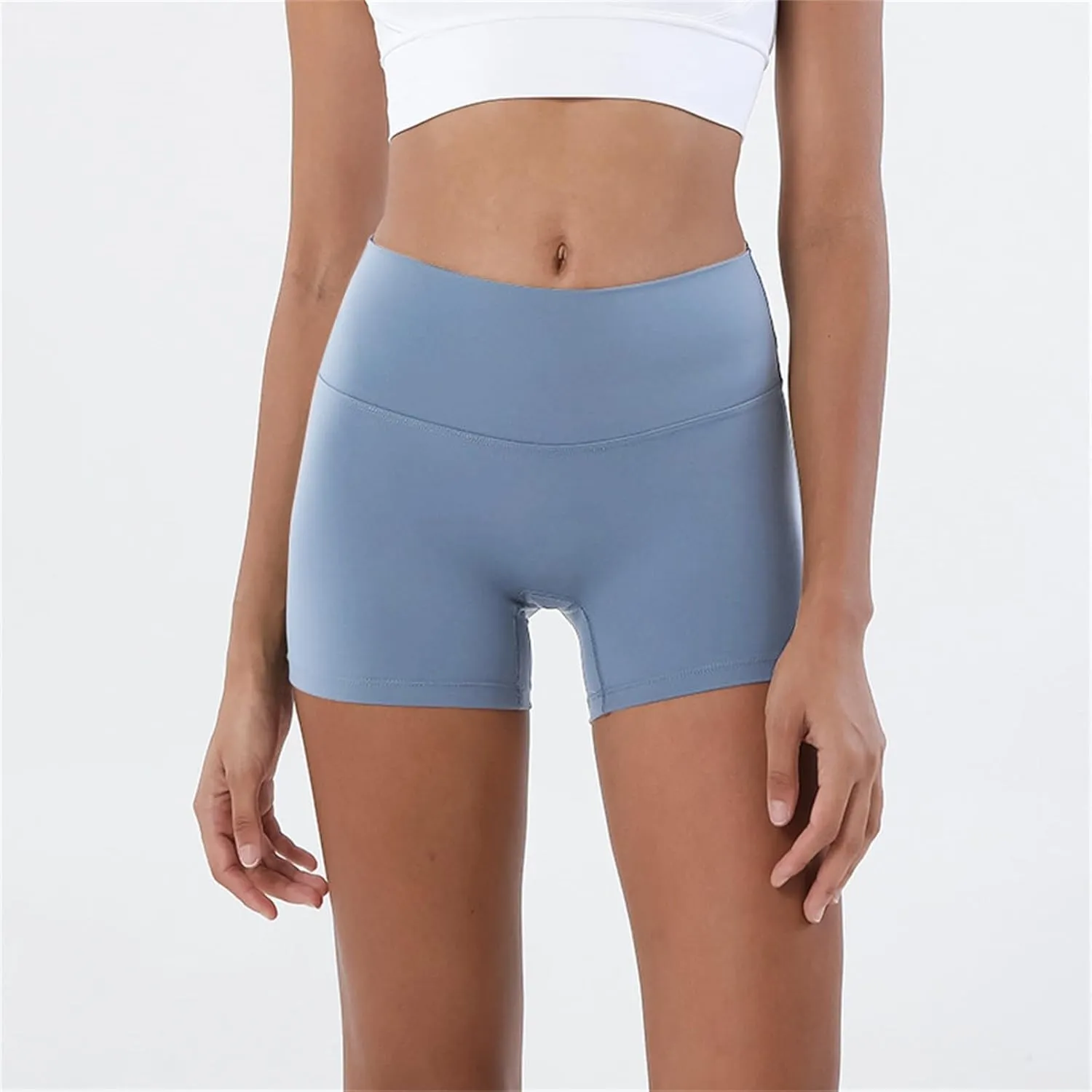 Women's Biker Shorts Workout Yoga Shorts for Women 5 Inches Spandex High Waisted Soft Biker Shorts Women Dance