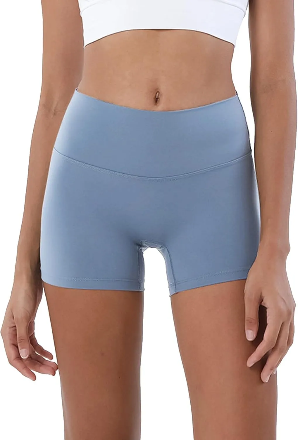 Women's Biker Shorts Workout Yoga Shorts for Women 5 Inches Spandex High Waisted Soft Biker Shorts Women Dance