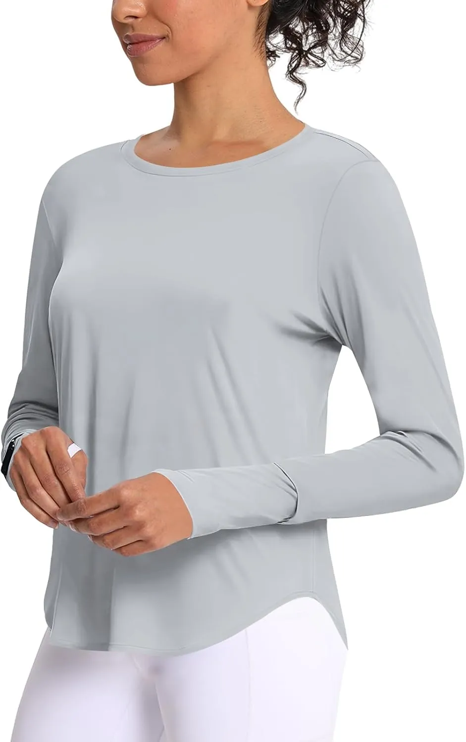 Women's Sun Shirts UPF 50  UV Protection Long Sleeve Rash Guard Lightweight Quick Dry SPF Hiking Tops
