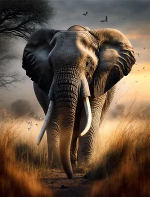 Wooden Puzzles for Adults 500 Pieces - Jigsaw Puzzle Grassland Elephant Wooden Puzzle,Stress Relief Games,Family Games,Puzzles Full of Challenges and Excitement,Gifts,Educational Puzzles
