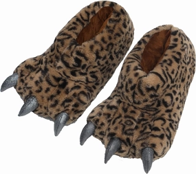YESBOR Men's Cute Plush Paw Claw House Slippers Halloween Furry Animal Cosplay Costume Shoes