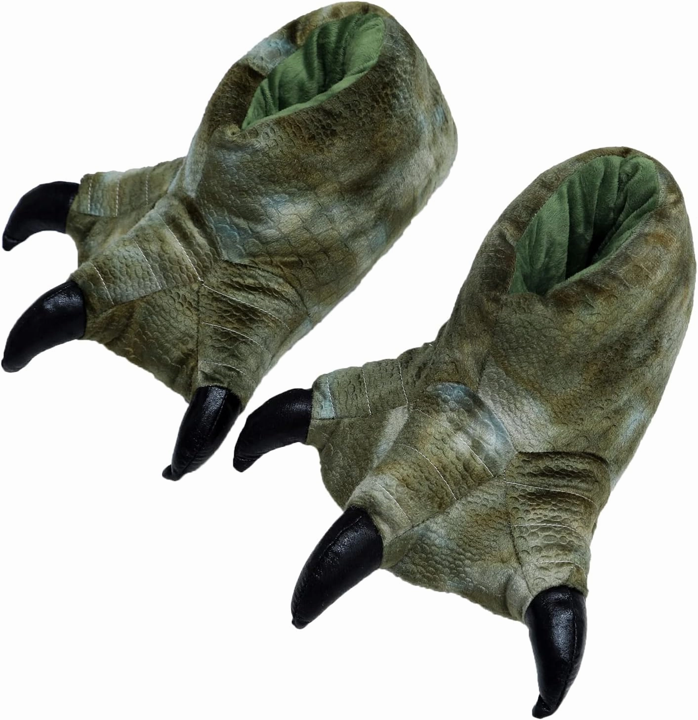 YESBOR Men's Cute Plush Paw Claw House Slippers Halloween Furry Animal Cosplay Costume Shoes