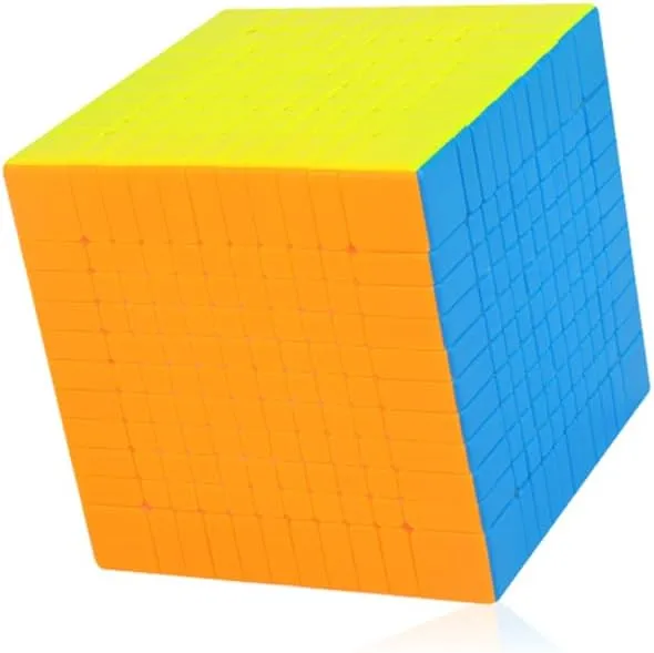 YuXin 11x11 Stickerless Bright Magic Cube 11x11x11 Speed Cube Puzzle Game Toys